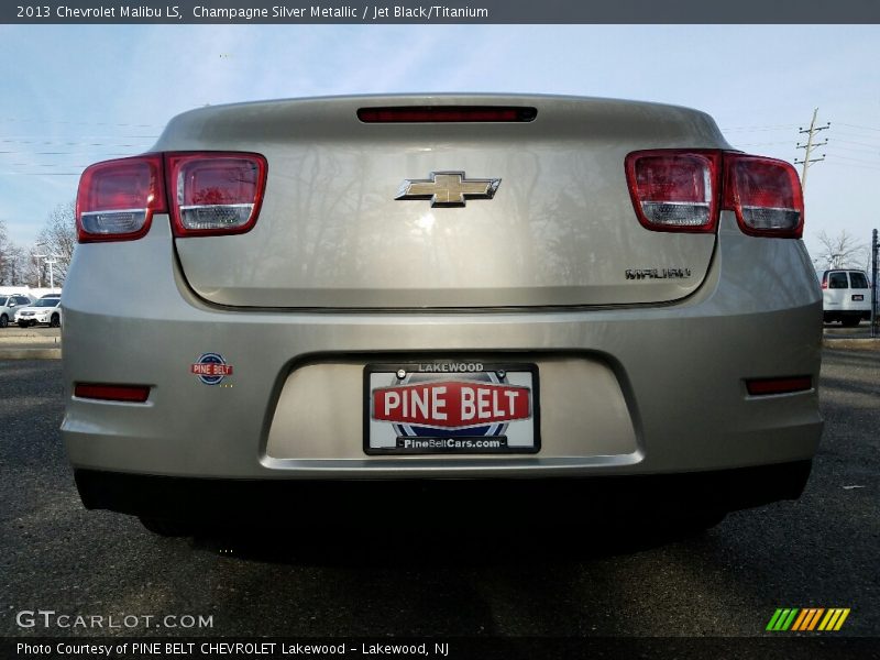 Champagne Silver Metallic / Jet Black/Titanium 2013 Chevrolet Malibu LS