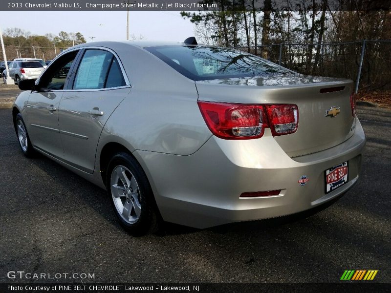 Champagne Silver Metallic / Jet Black/Titanium 2013 Chevrolet Malibu LS