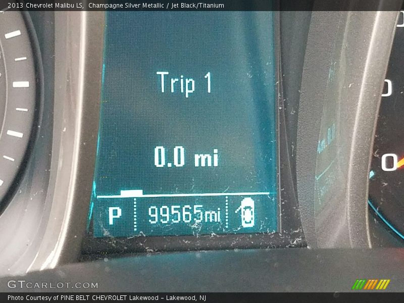 Champagne Silver Metallic / Jet Black/Titanium 2013 Chevrolet Malibu LS