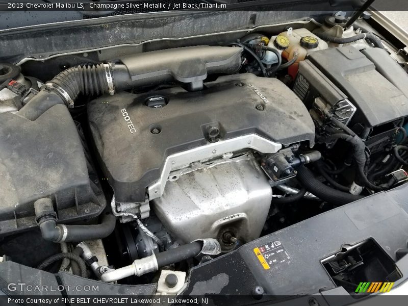 Champagne Silver Metallic / Jet Black/Titanium 2013 Chevrolet Malibu LS