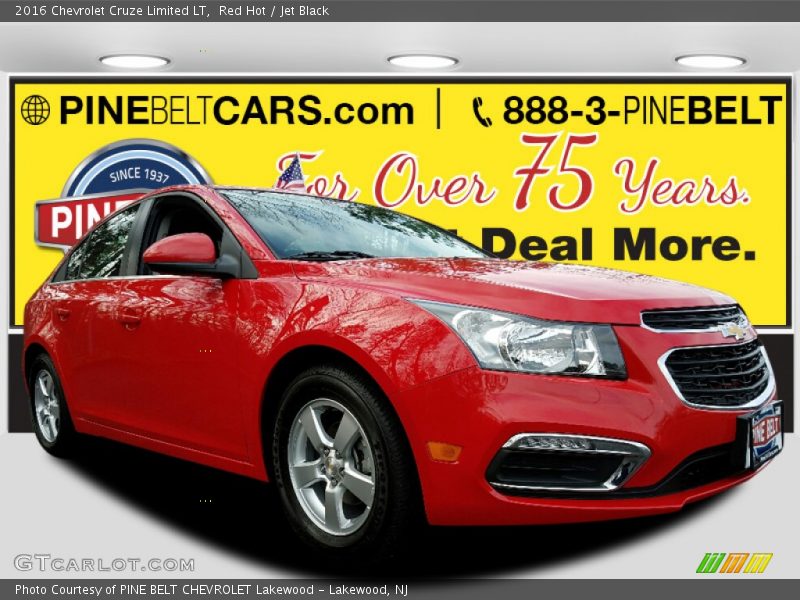 Red Hot / Jet Black 2016 Chevrolet Cruze Limited LT