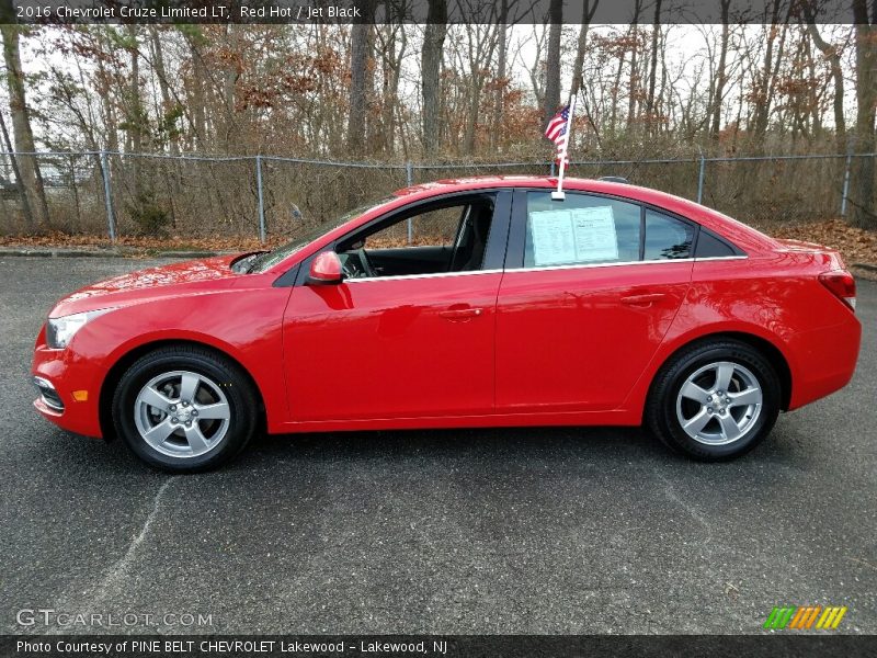 Red Hot / Jet Black 2016 Chevrolet Cruze Limited LT