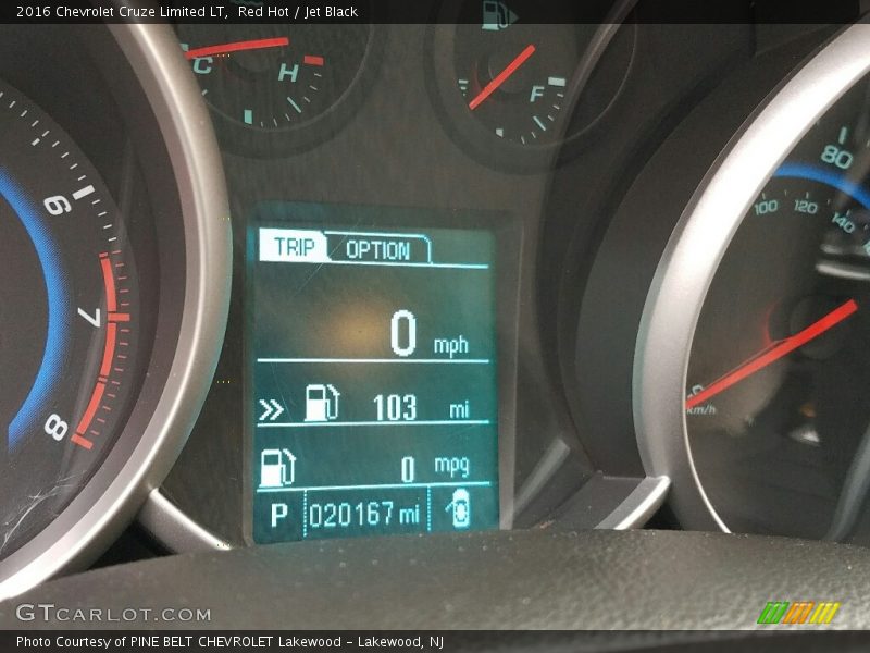 Red Hot / Jet Black 2016 Chevrolet Cruze Limited LT