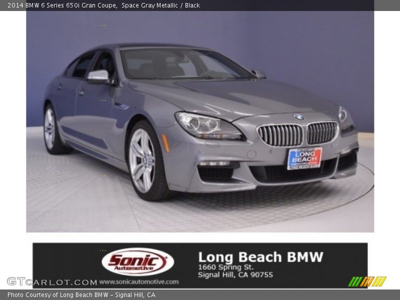 Space Gray Metallic / Black 2014 BMW 6 Series 650i Gran Coupe