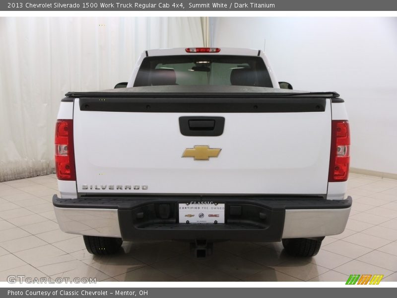 Summit White / Dark Titanium 2013 Chevrolet Silverado 1500 Work Truck Regular Cab 4x4