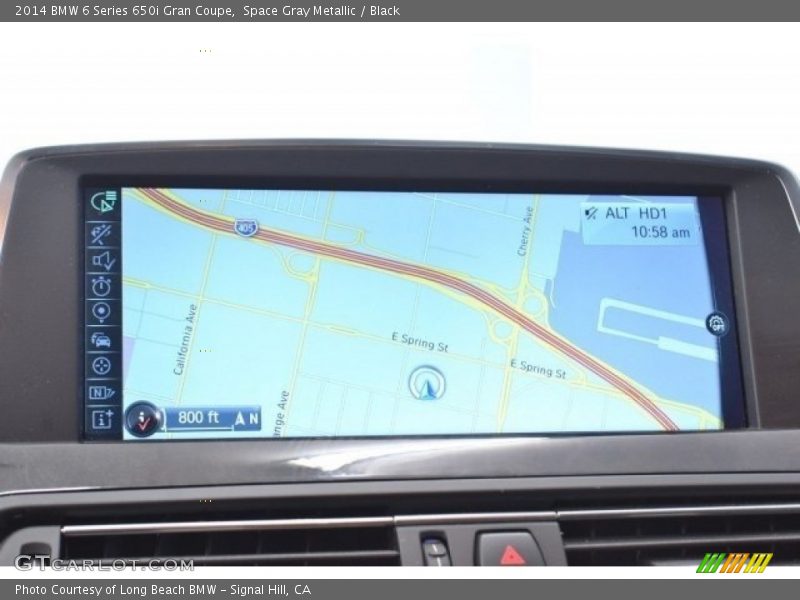 Space Gray Metallic / Black 2014 BMW 6 Series 650i Gran Coupe