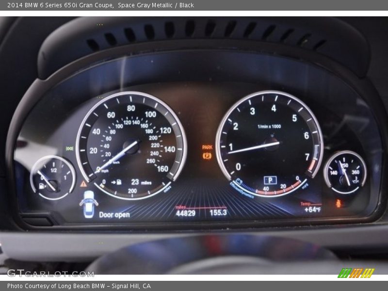 Space Gray Metallic / Black 2014 BMW 6 Series 650i Gran Coupe