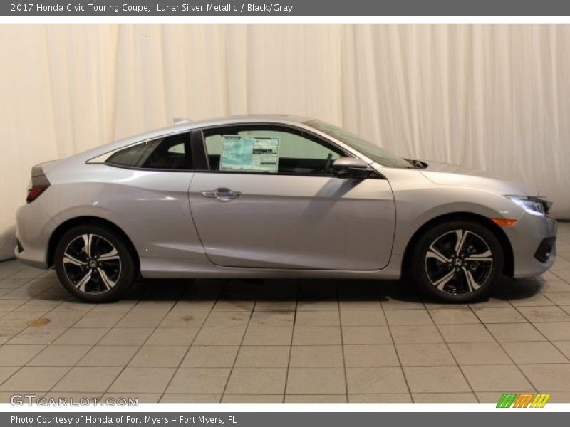 Lunar Silver Metallic / Black/Gray 2017 Honda Civic Touring Coupe
