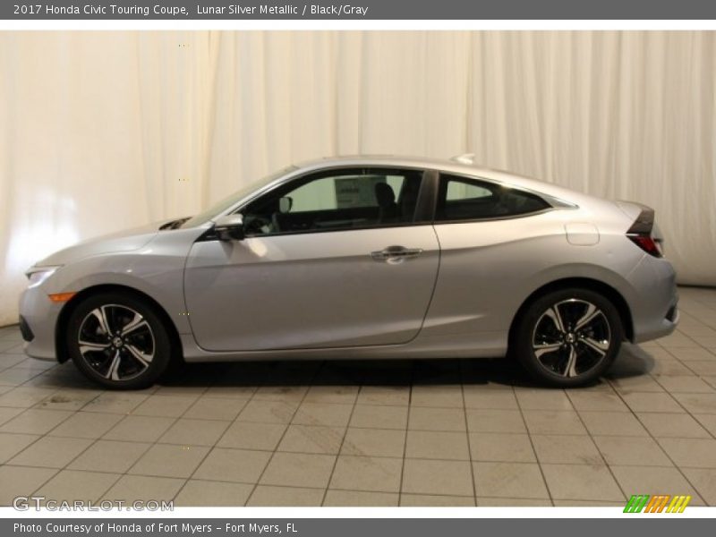 Lunar Silver Metallic / Black/Gray 2017 Honda Civic Touring Coupe