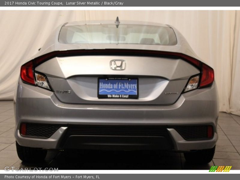 Lunar Silver Metallic / Black/Gray 2017 Honda Civic Touring Coupe