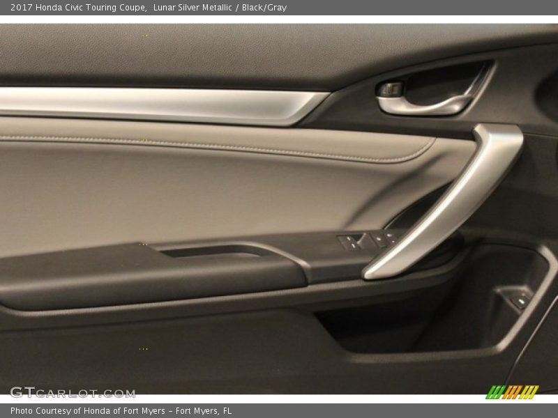Lunar Silver Metallic / Black/Gray 2017 Honda Civic Touring Coupe