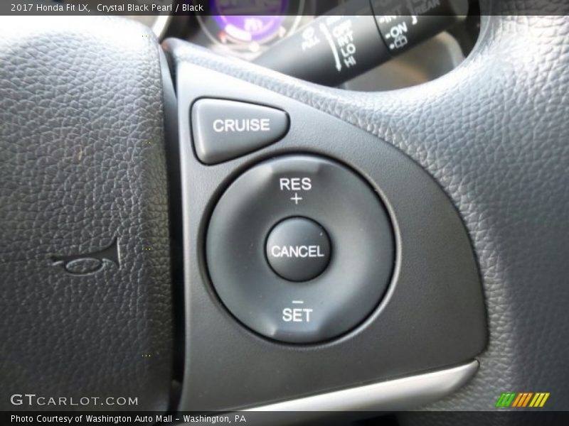 Crystal Black Pearl / Black 2017 Honda Fit LX