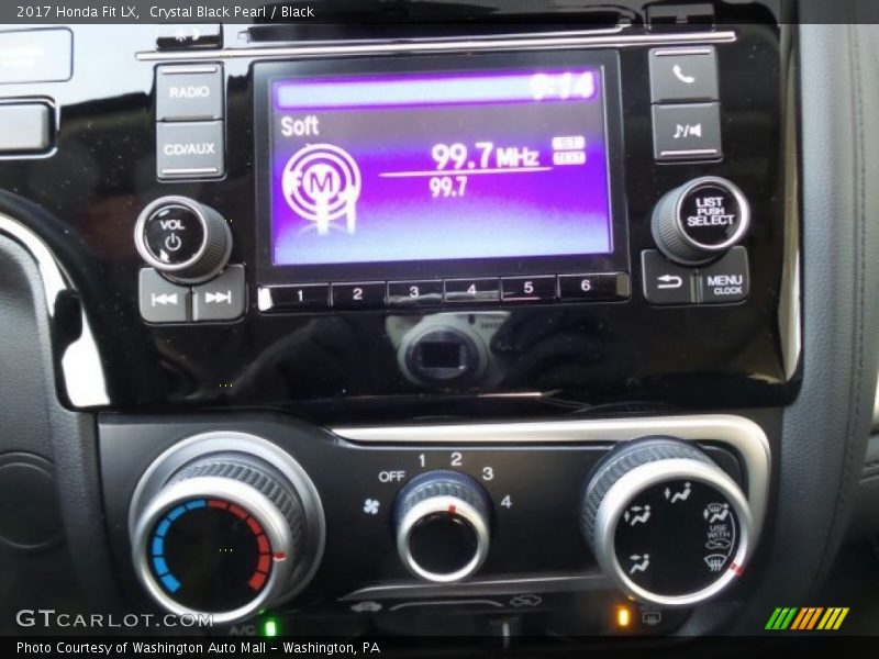 Crystal Black Pearl / Black 2017 Honda Fit LX