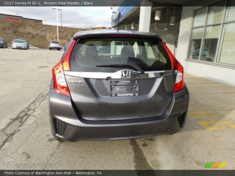 Modern Steel Metallic / Black 2017 Honda Fit EX-L