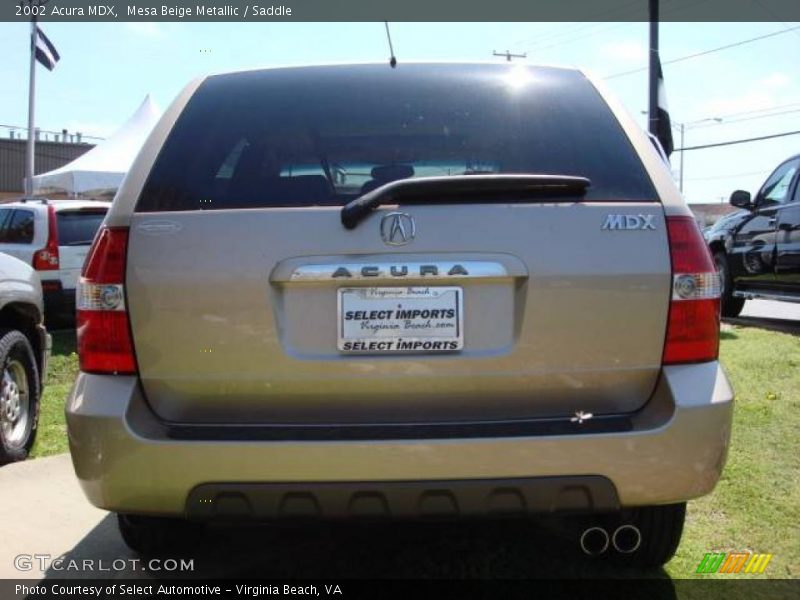 Mesa Beige Metallic / Saddle 2002 Acura MDX