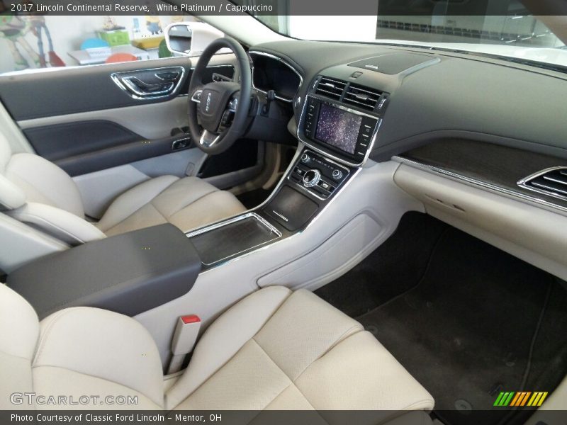  2017 Continental Reserve Cappuccino Interior