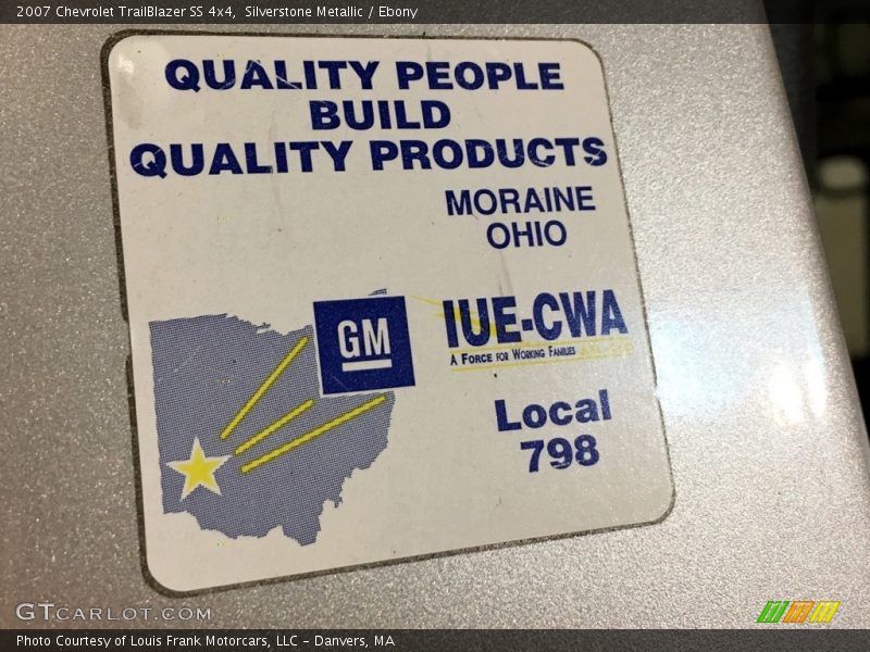 Silverstone Metallic / Ebony 2007 Chevrolet TrailBlazer SS 4x4