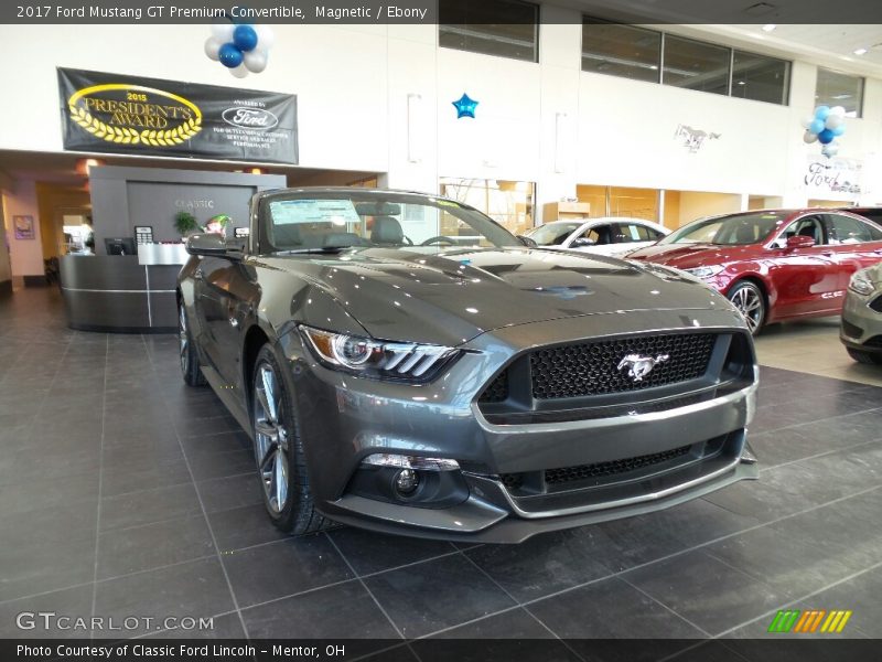 Magnetic / Ebony 2017 Ford Mustang GT Premium Convertible