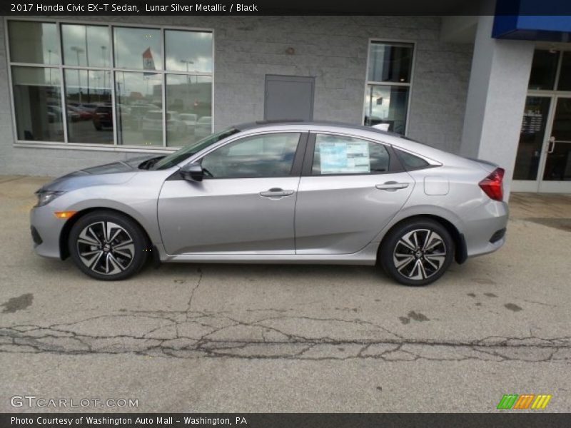 Lunar Silver Metallic / Black 2017 Honda Civic EX-T Sedan