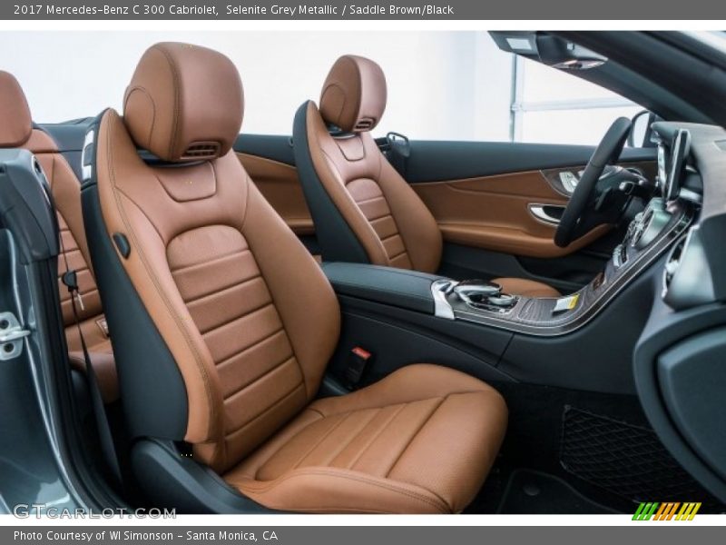 Selenite Grey Metallic / Saddle Brown/Black 2017 Mercedes-Benz C 300 Cabriolet