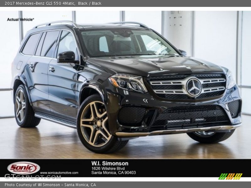 Black / Black 2017 Mercedes-Benz GLS 550 4Matic