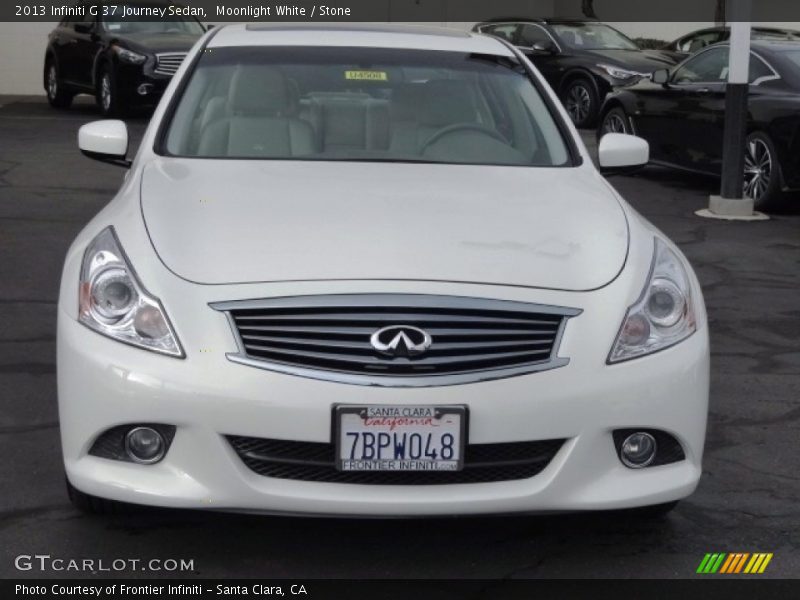 Moonlight White / Stone 2013 Infiniti G 37 Journey Sedan