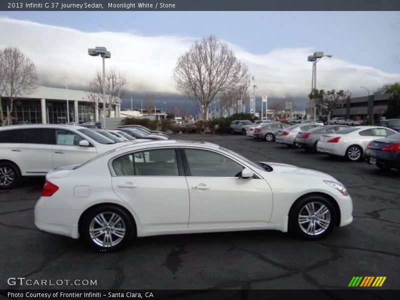Moonlight White / Stone 2013 Infiniti G 37 Journey Sedan