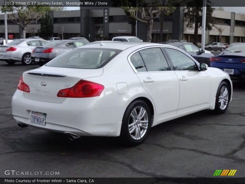 Moonlight White / Stone 2013 Infiniti G 37 Journey Sedan