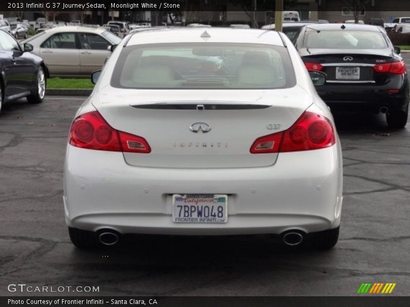 Moonlight White / Stone 2013 Infiniti G 37 Journey Sedan