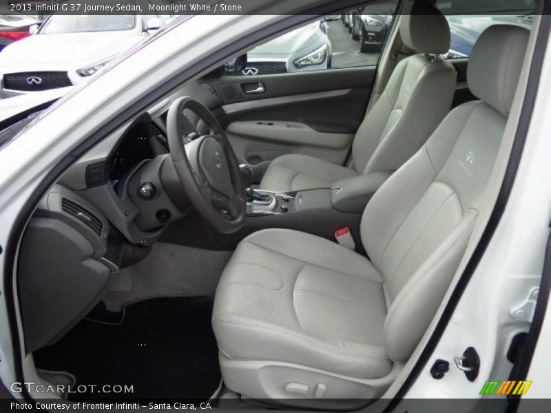 Moonlight White / Stone 2013 Infiniti G 37 Journey Sedan