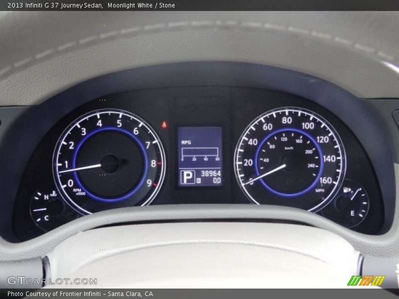 Moonlight White / Stone 2013 Infiniti G 37 Journey Sedan