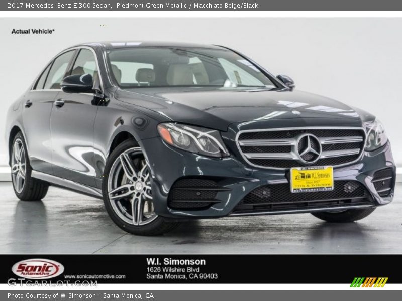 Piedmont Green Metallic / Macchiato Beige/Black 2017 Mercedes-Benz E 300 Sedan