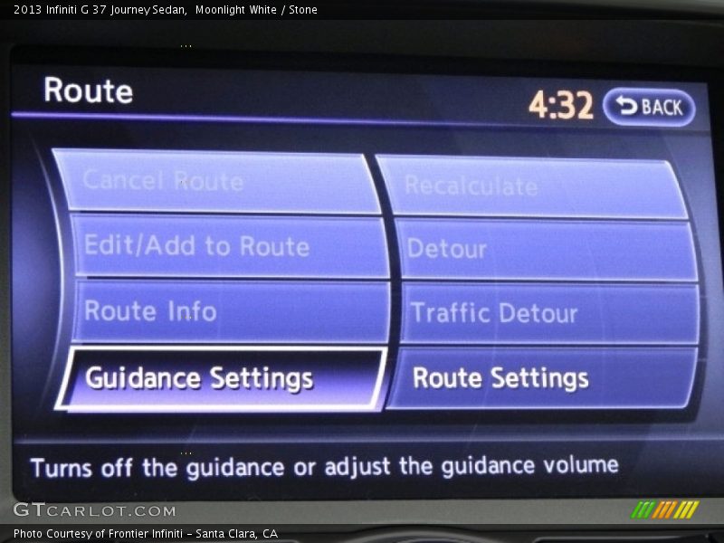 Moonlight White / Stone 2013 Infiniti G 37 Journey Sedan