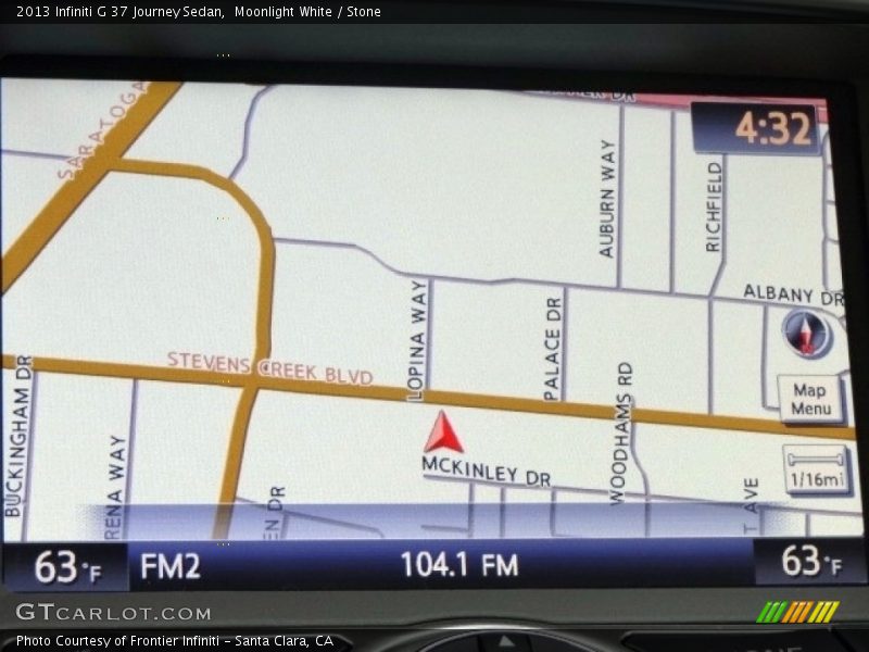 Moonlight White / Stone 2013 Infiniti G 37 Journey Sedan