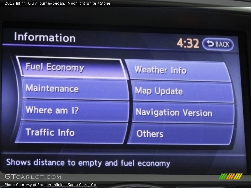 Moonlight White / Stone 2013 Infiniti G 37 Journey Sedan