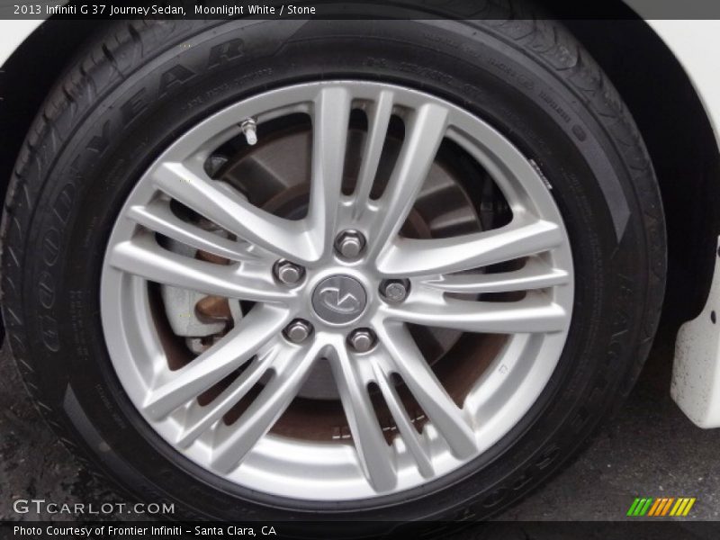 Moonlight White / Stone 2013 Infiniti G 37 Journey Sedan