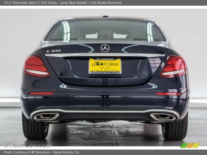 Lunar Blue Metallic / Nut Brown/Espresso 2017 Mercedes-Benz E 300 Sedan