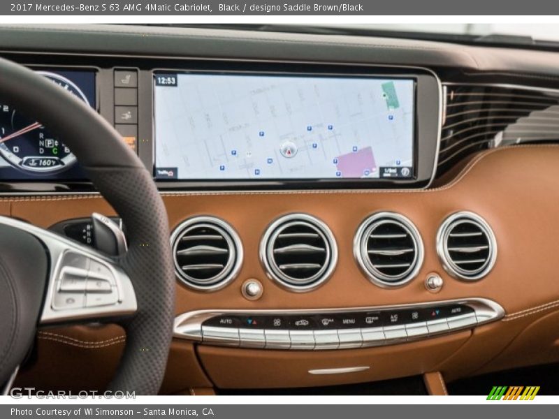 Navigation of 2017 S 63 AMG 4Matic Cabriolet