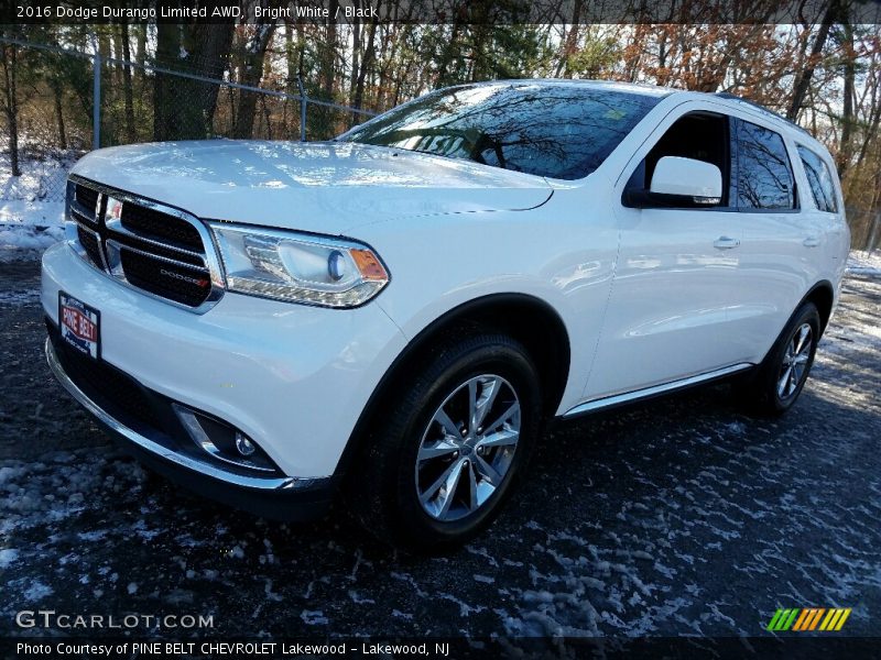Bright White / Black 2016 Dodge Durango Limited AWD