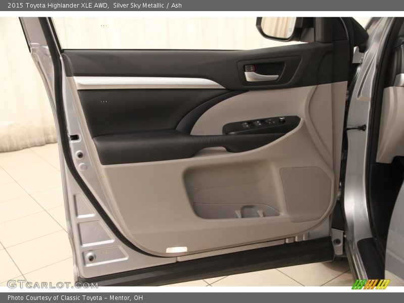 Silver Sky Metallic / Ash 2015 Toyota Highlander XLE AWD