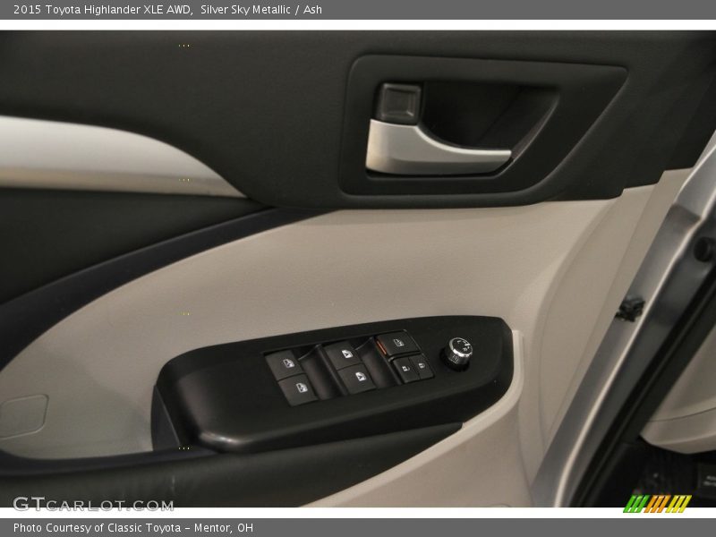 Silver Sky Metallic / Ash 2015 Toyota Highlander XLE AWD