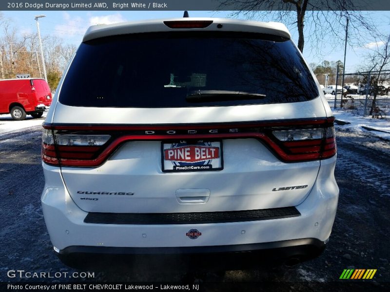 Bright White / Black 2016 Dodge Durango Limited AWD