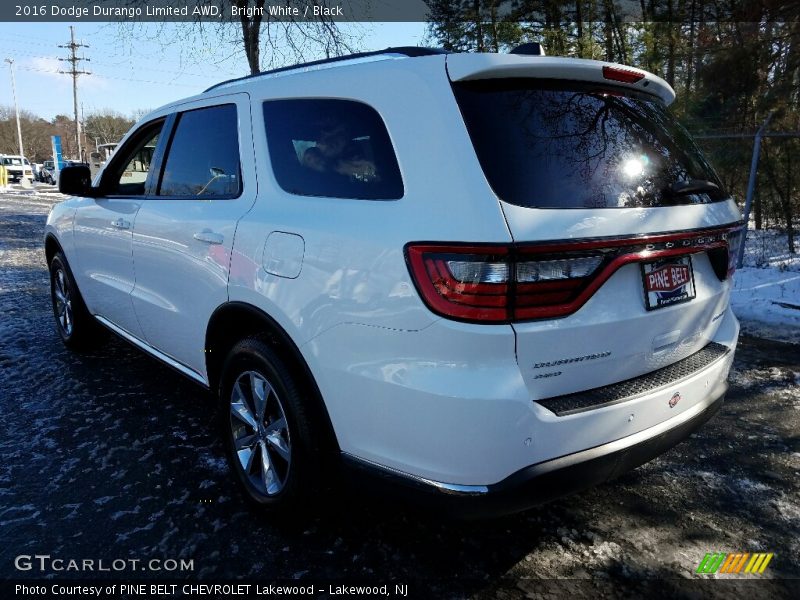 Bright White / Black 2016 Dodge Durango Limited AWD