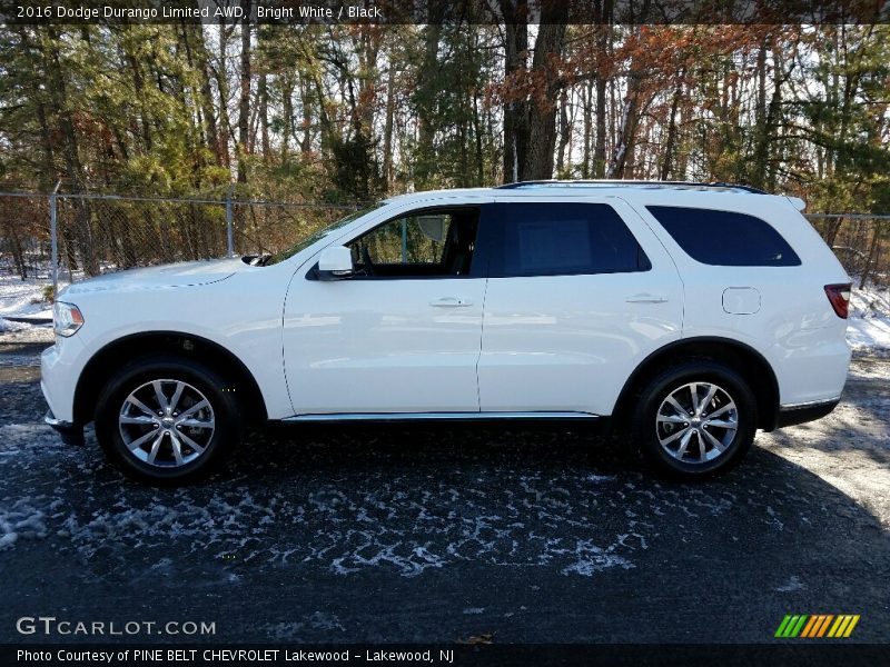 Bright White / Black 2016 Dodge Durango Limited AWD