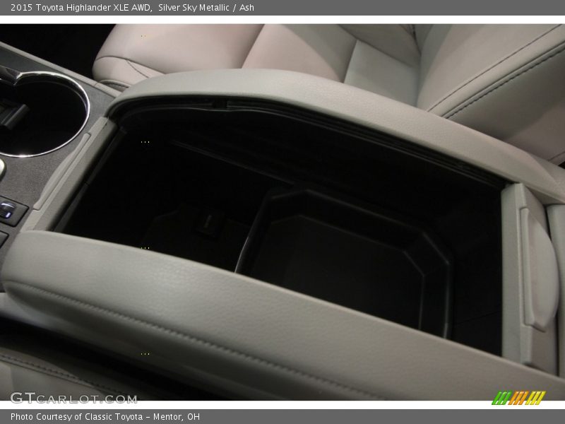 Silver Sky Metallic / Ash 2015 Toyota Highlander XLE AWD