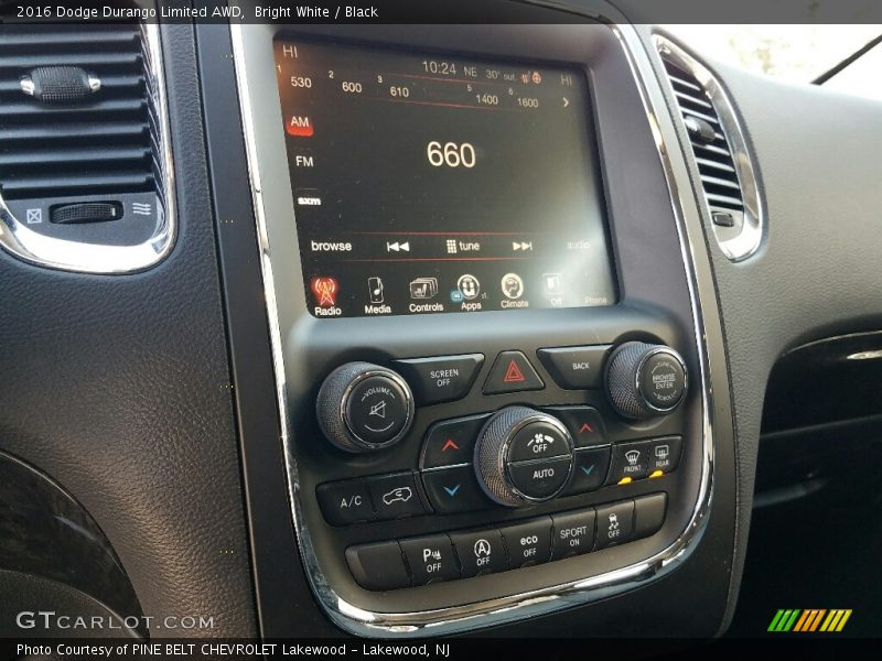 Bright White / Black 2016 Dodge Durango Limited AWD