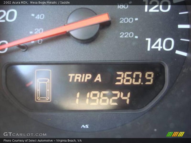 Mesa Beige Metallic / Saddle 2002 Acura MDX