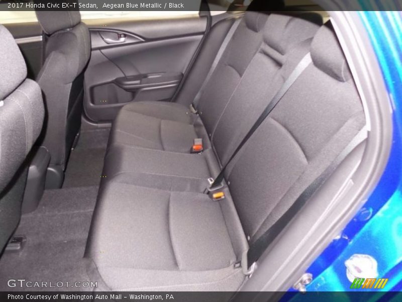 Aegean Blue Metallic / Black 2017 Honda Civic EX-T Sedan