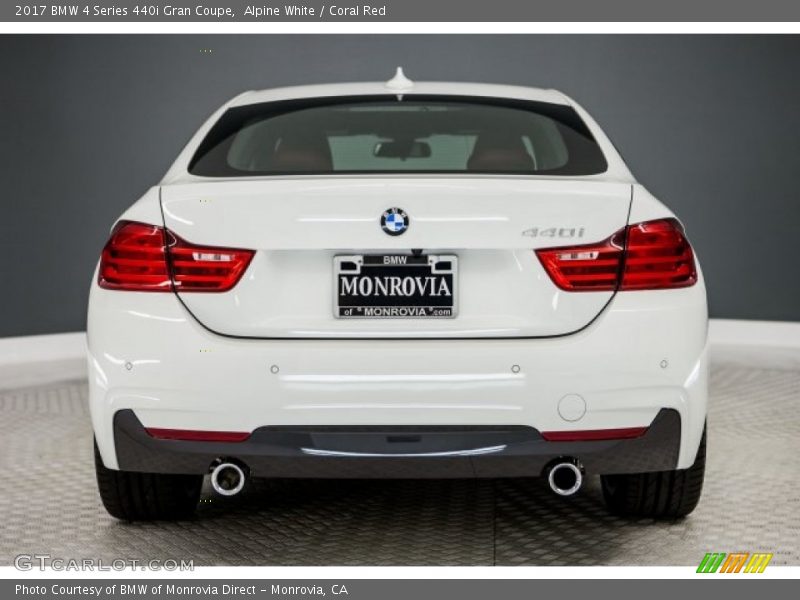 Alpine White / Coral Red 2017 BMW 4 Series 440i Gran Coupe