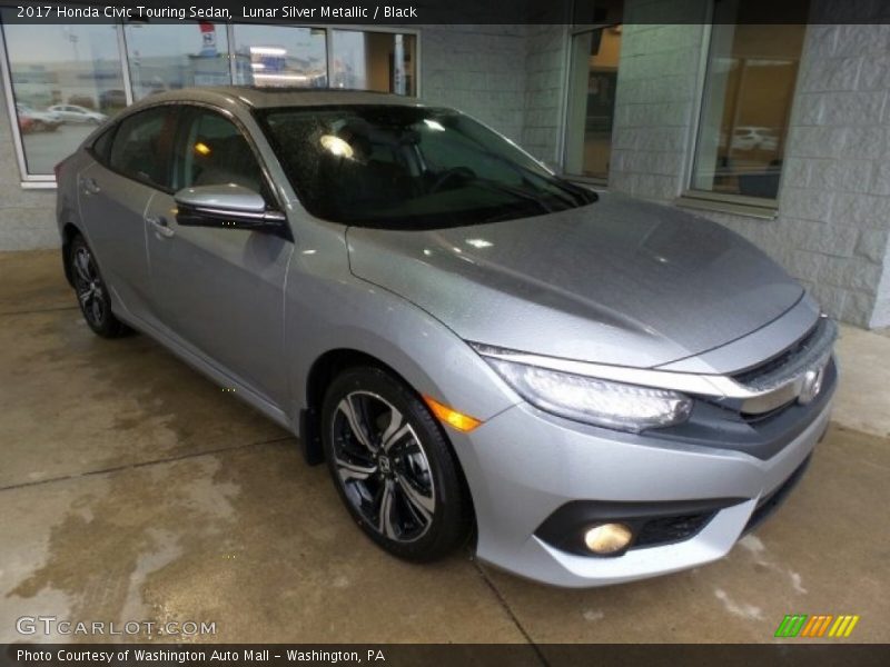 Lunar Silver Metallic / Black 2017 Honda Civic Touring Sedan